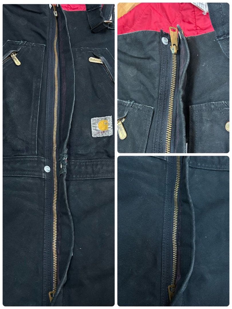 カーハートCarhartt 中綿 ダック地 ダブルニーオーバーオール S131