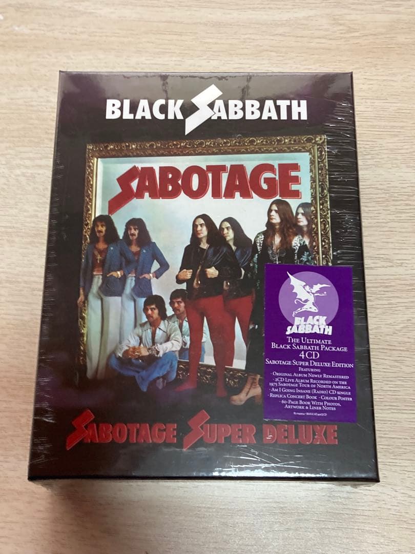 Black Sabbath Sabotage deluxe 4CD BOX・新品