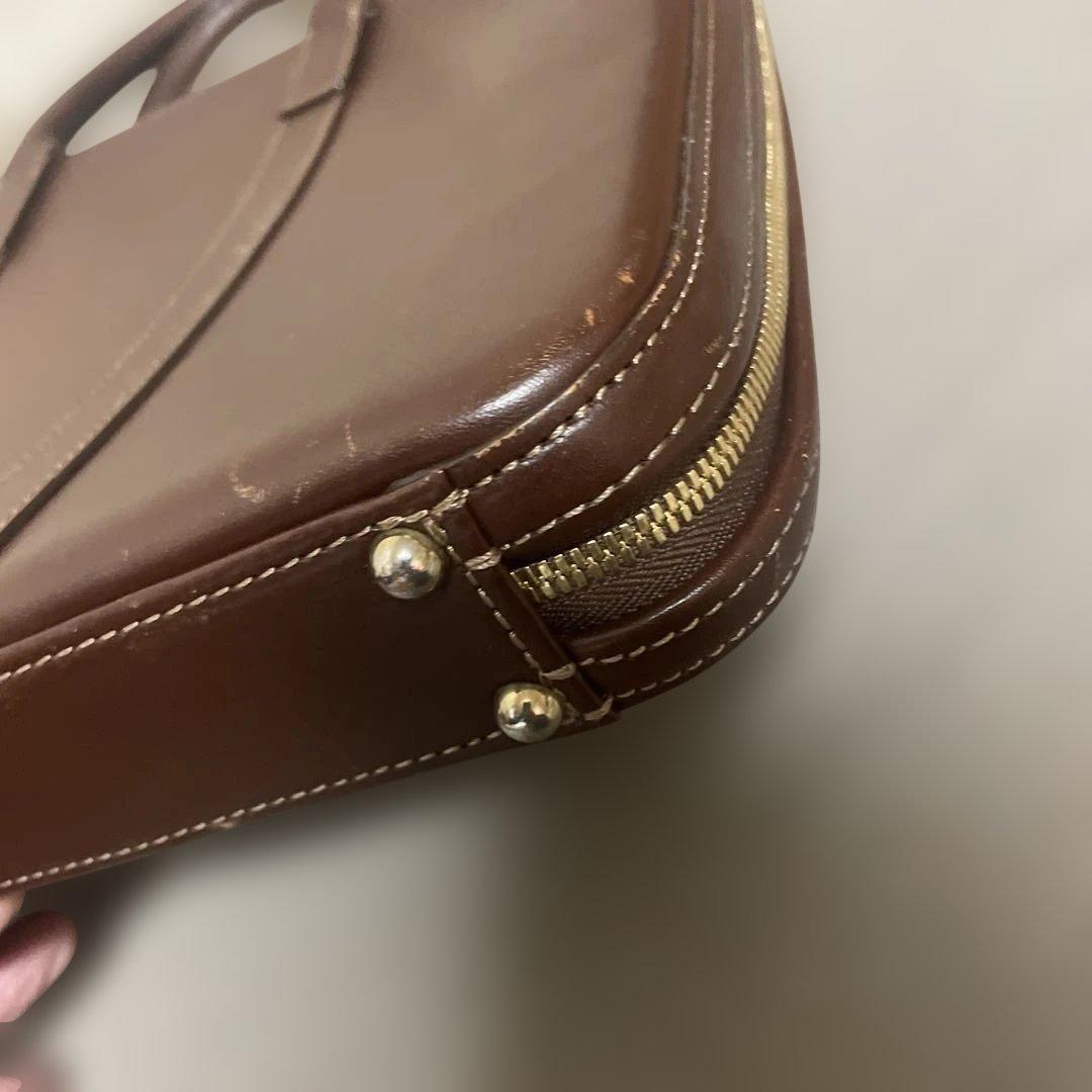 【美品】土屋鞄 コンフィオCONFFIO オイルヌメ ビジネスバッグ ブラウン