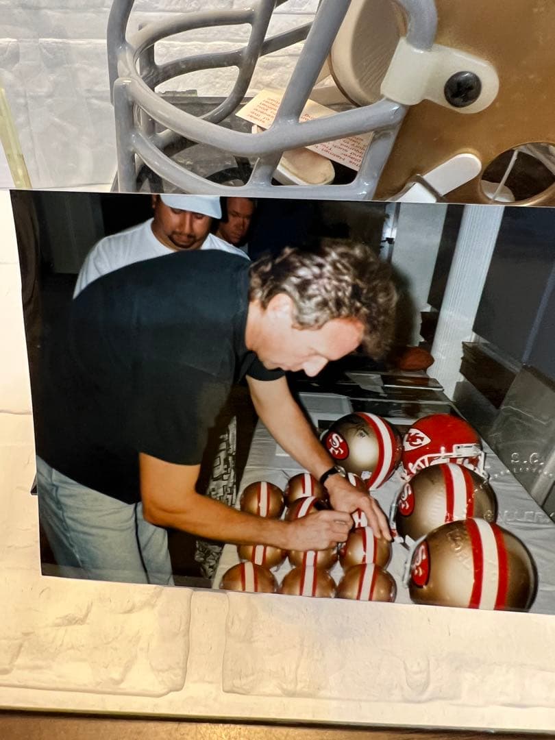 ジョー・モンタナ【SF 49ers 】直筆サイン入りミニヘルメット