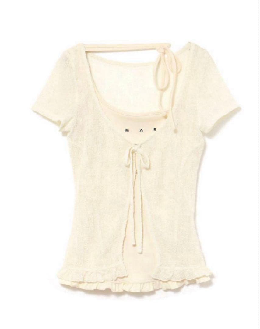 トップス andmarry claire set tops ivory