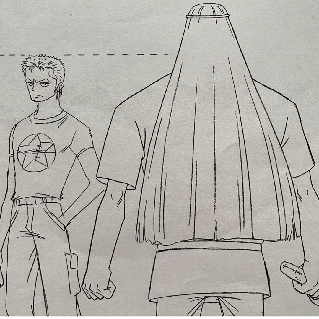 決定稿 1枚 設定資料 メンドウ Mendo & ロロノア・ゾロ Zoro