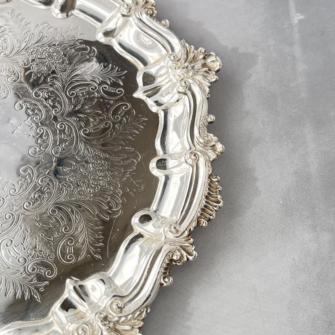 【英国】チッペンデールのカクテルトレー / ドリンクトレー 26.5cm