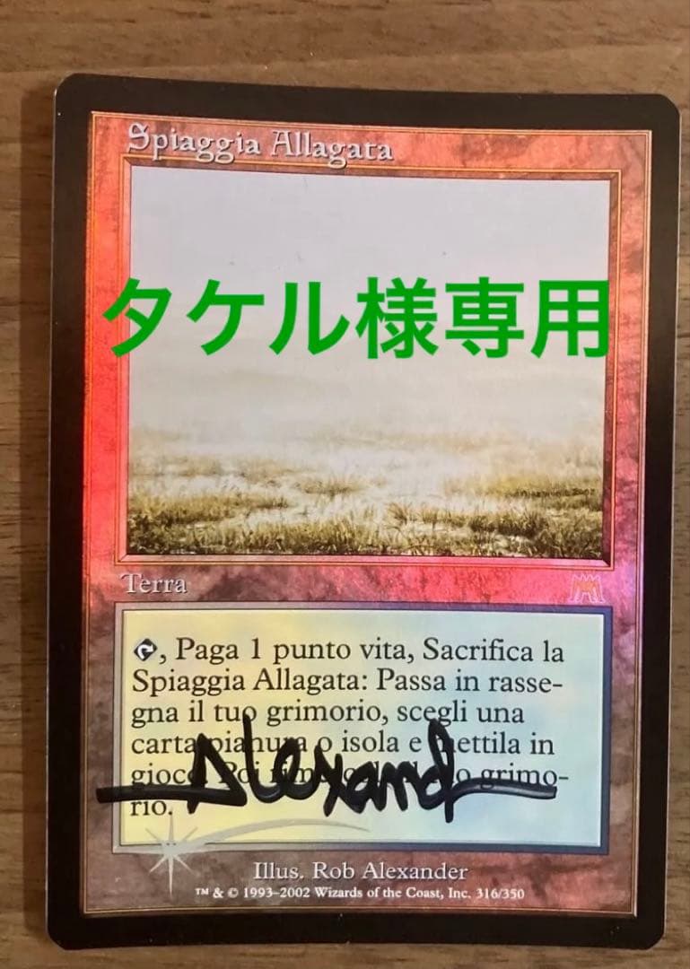 mtg 溢れかえる岸辺　ONS foil サイン入り