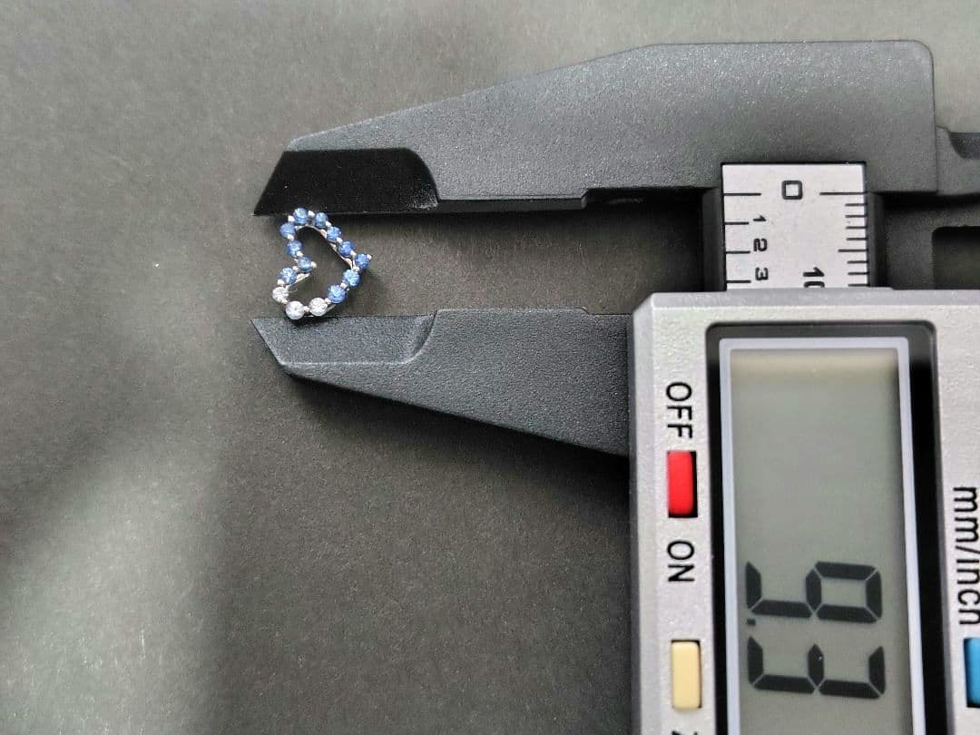 gstv　K18WG サファイアチャーム・ペンダントトップ　付属品なし