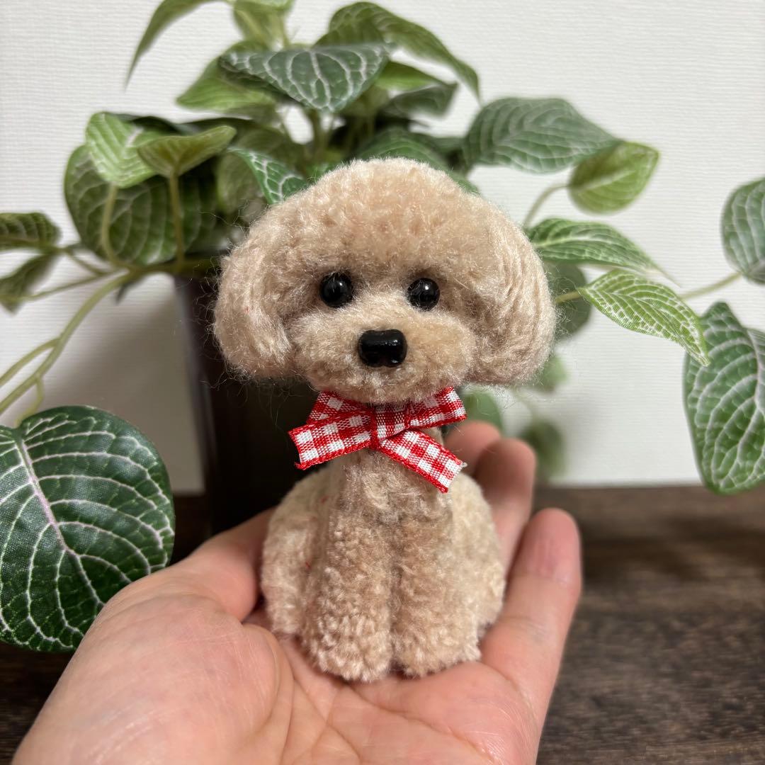 ★ちぃ　動物ぽんぽん　手のひらサイズのトイプードル
