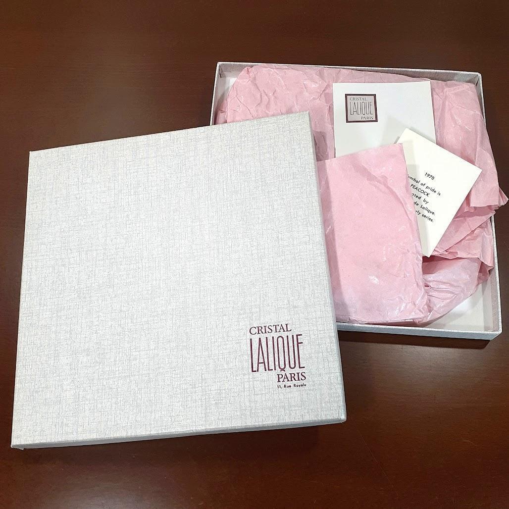 ルネラリック 通常18万円超 イヤープレート クリスタルガラス 飾皿 アンテーク