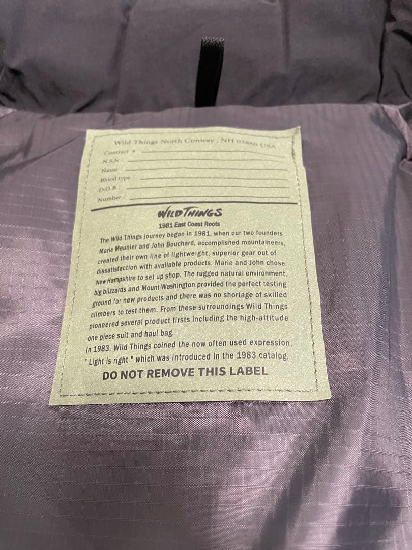 ま*し様 Wild Things ワイルドシングス　ダウンコート