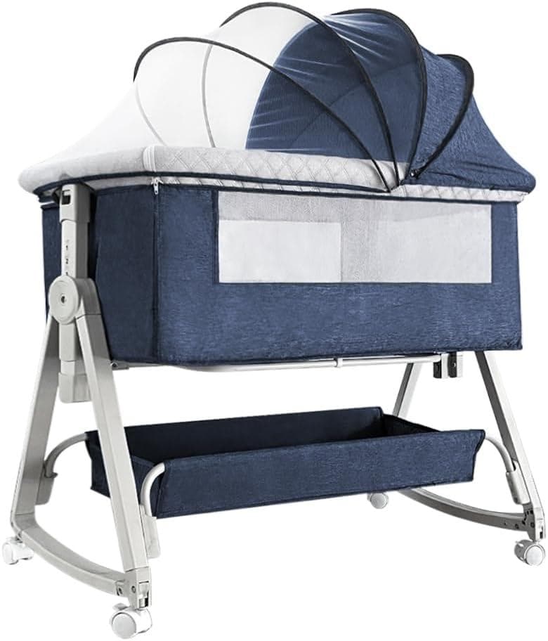 Kino Linpo ベビーベッド 添い寝 新生児ベッド 乳児用ベッド 高さ6段