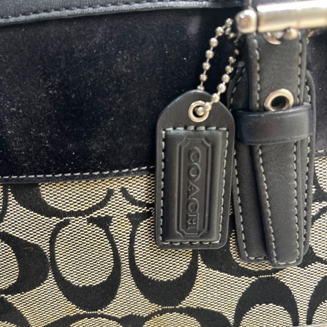 良品 COACH コーチ トートバッグ シグネチャー ブラウン 11529