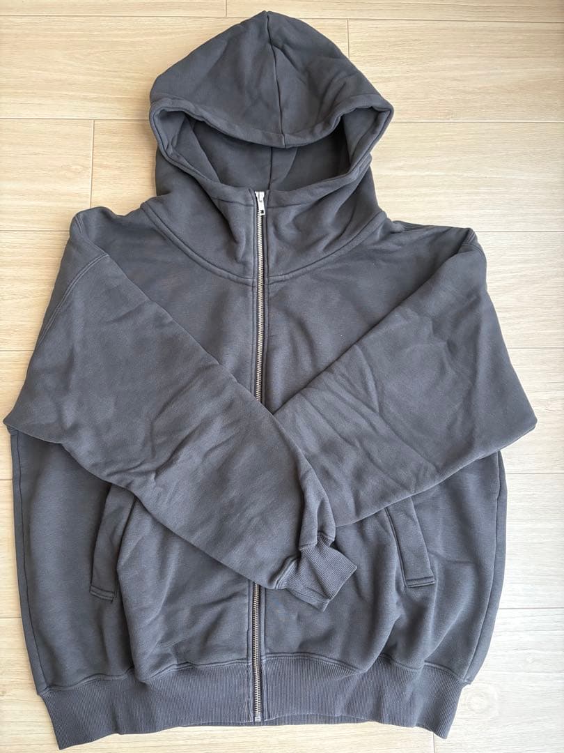 【searoomlynn】VolumeSweatフーディーウォッシュブラック