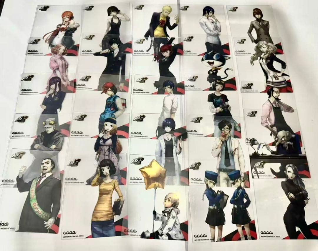 ペルソナ5 中国限定 海外 購入特典クリアカード 全25種セット