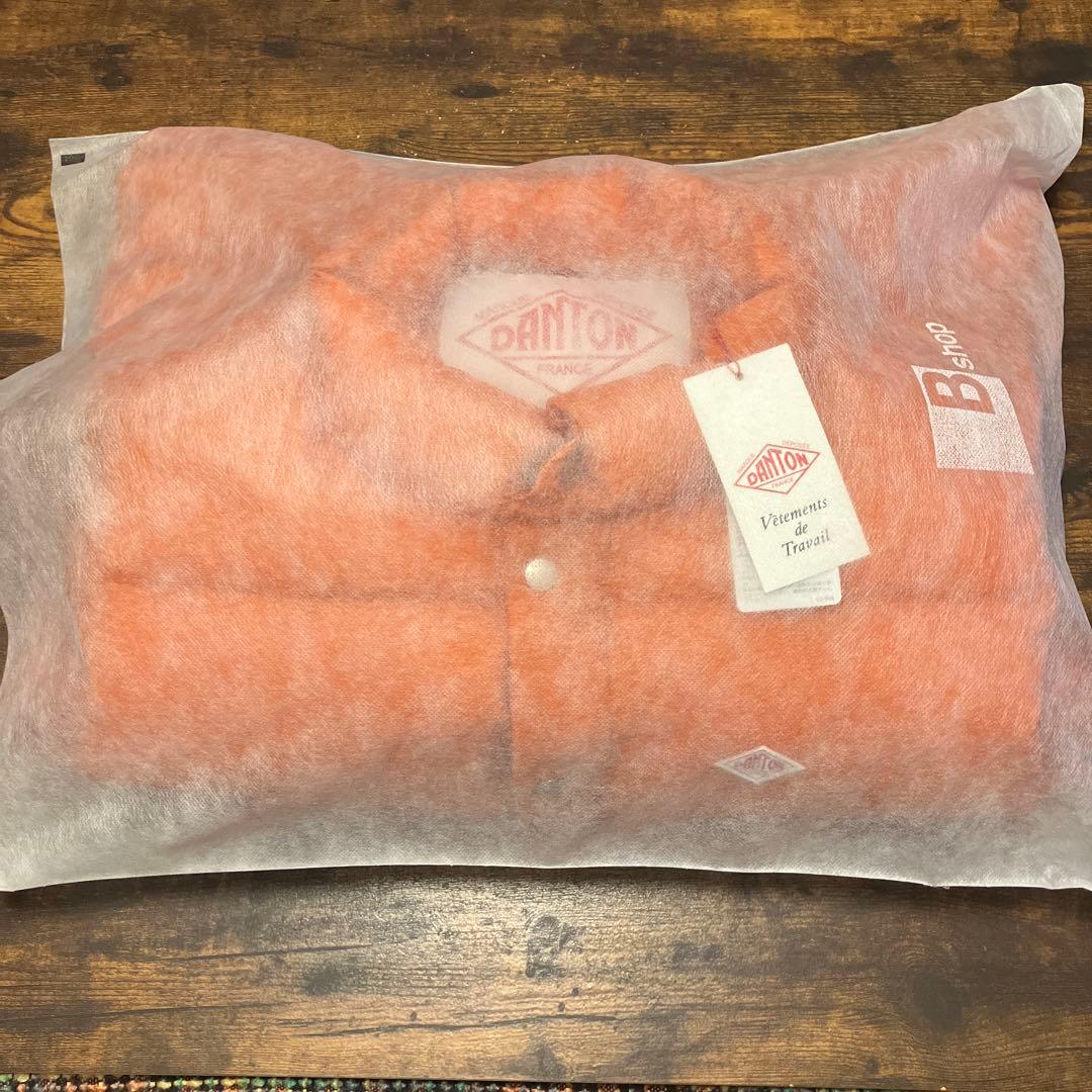 \"新品未使用\" DANTON ダントン ダウンベスト オレンジ サイズL