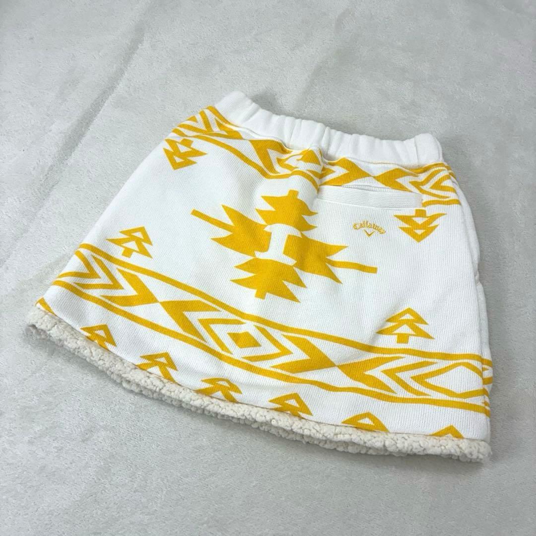 Callaway セットアップ　ボア　パーカー スカート 幾何学模様 L ゴルフ