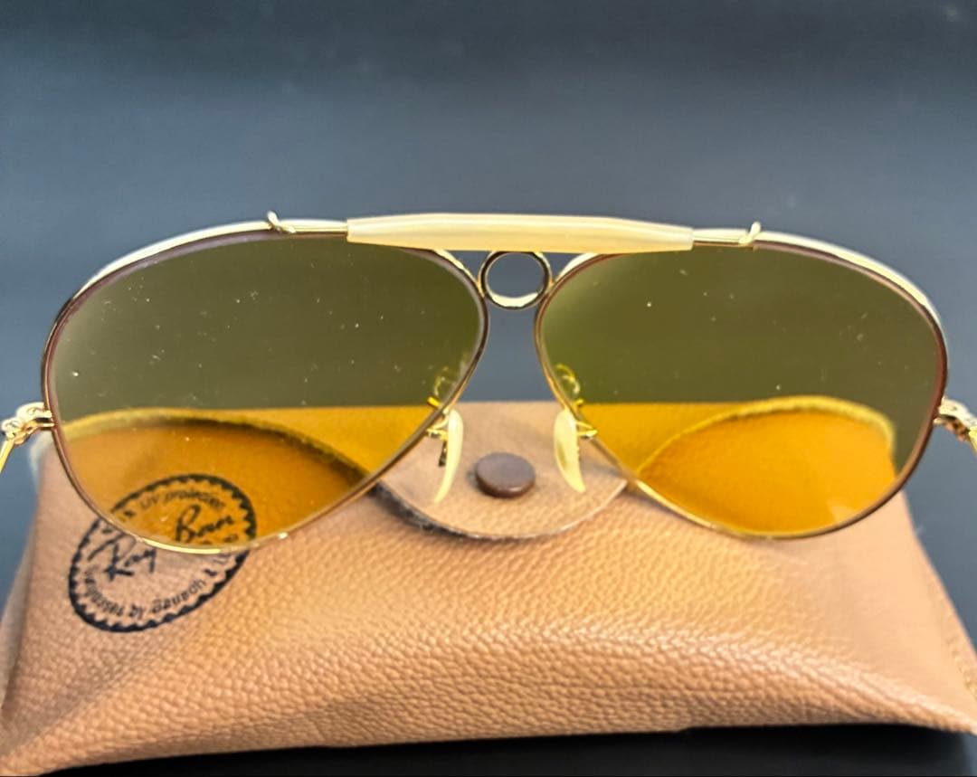 【希少美品】70s B&L RAY-BAN USAシューター縄手/カリクローム