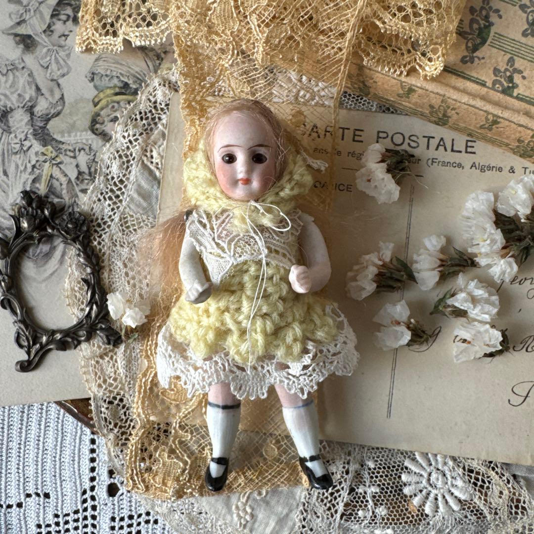 ドイツアンティークミニョネット　オールビスクドール　アンティークドール