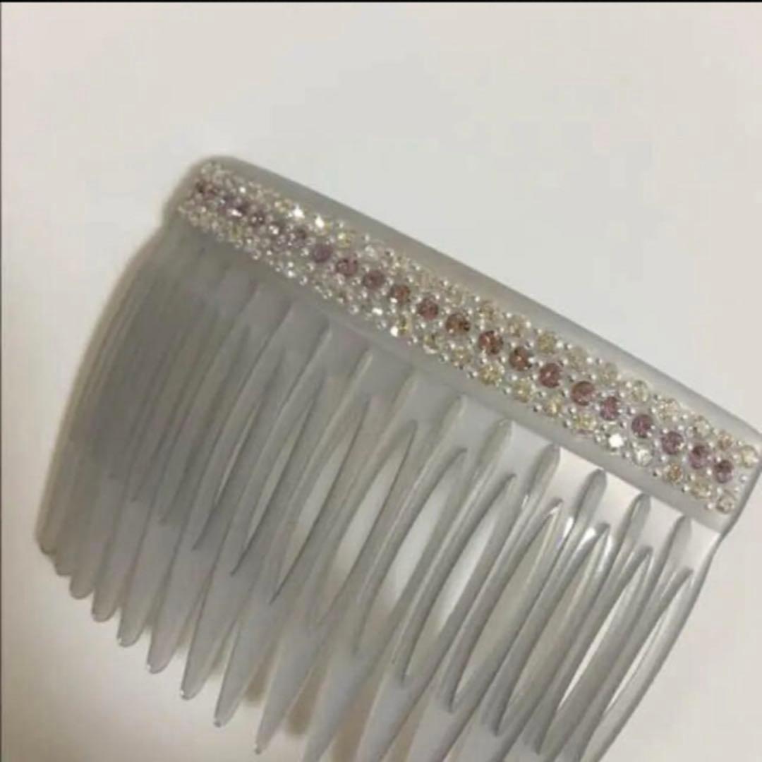 アレクサンドルドゥパリ　 ストーン付き透明コーム 中型