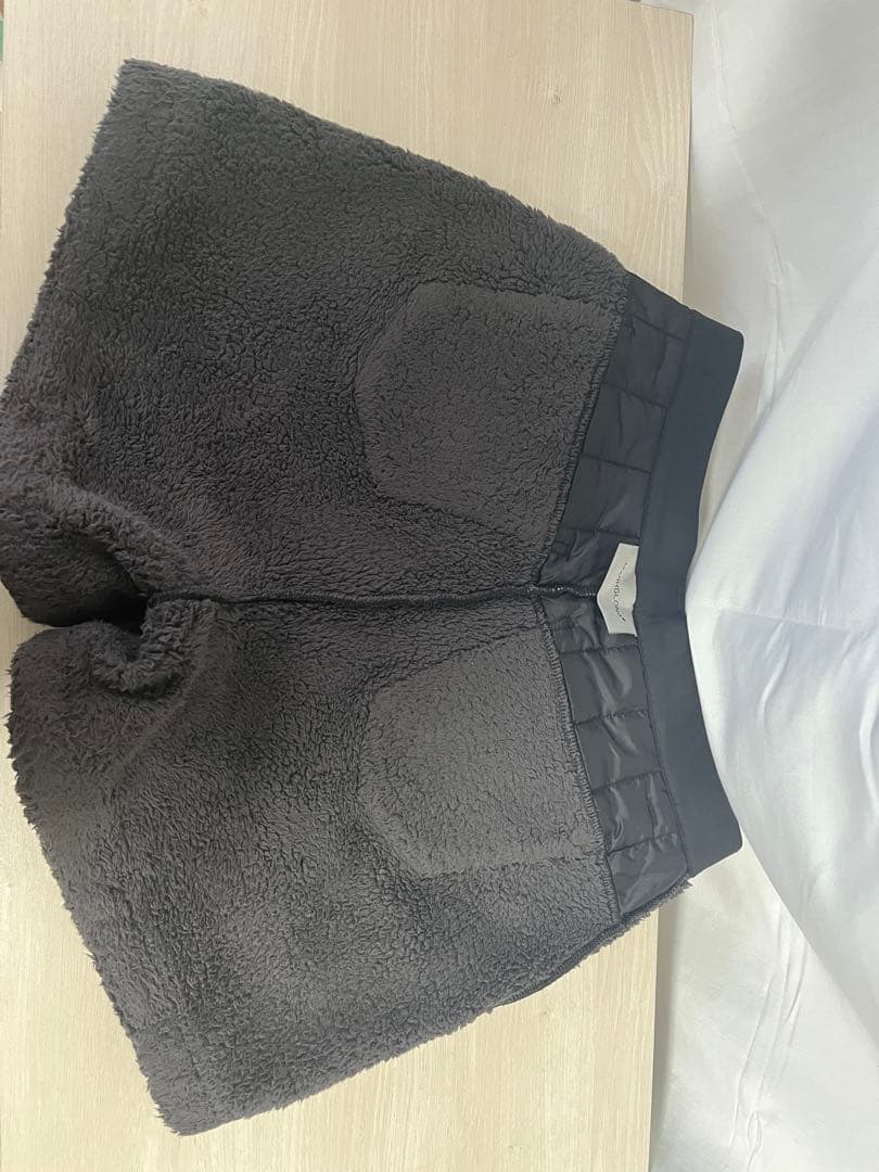 定価3.8万 MARK&LONA 裏ボア ショートパンツ 36 黒 スカル 防寒