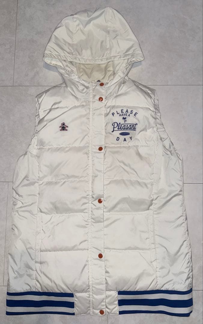 munsingwear レディースフード付ダウンベスト LL