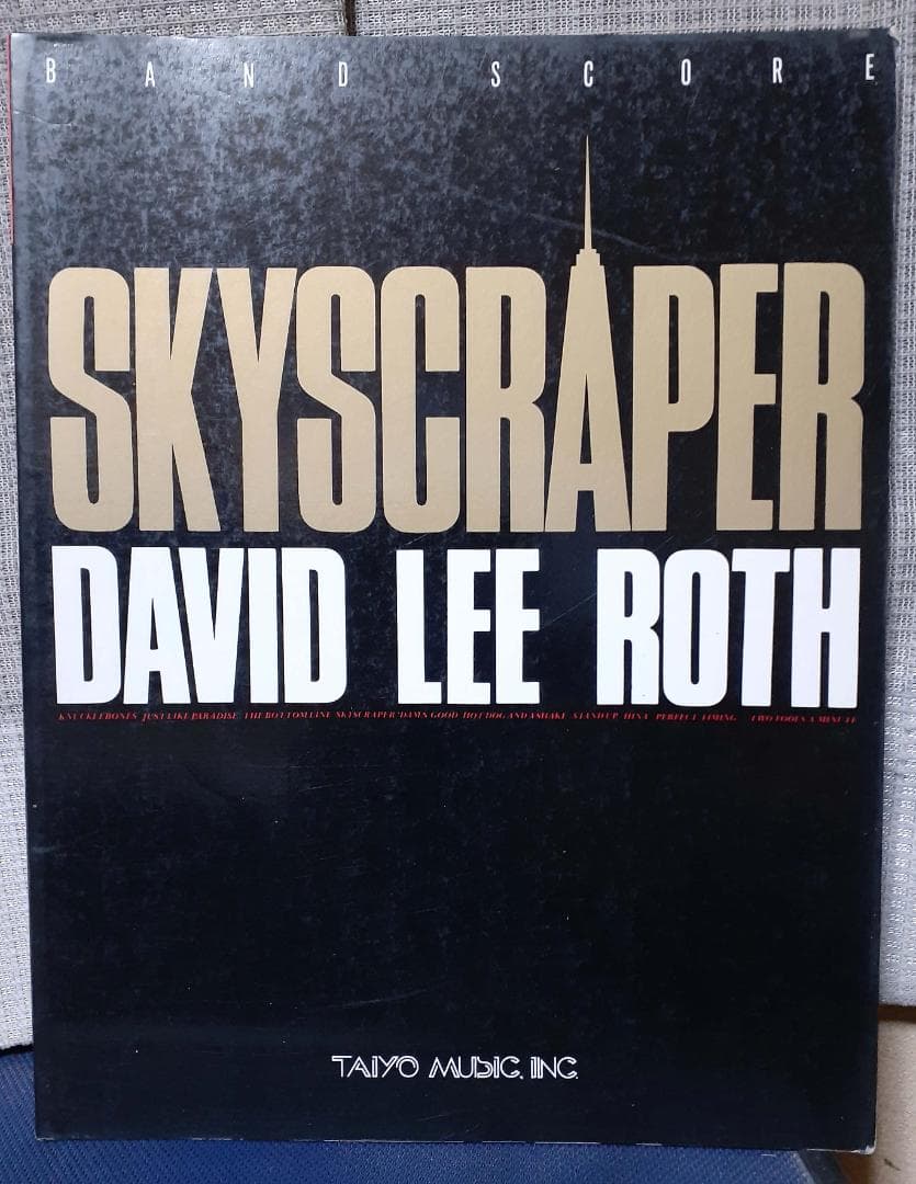 「DAVID LEE ROTH」SKYSCRAPER バンドスコア　超レア♪