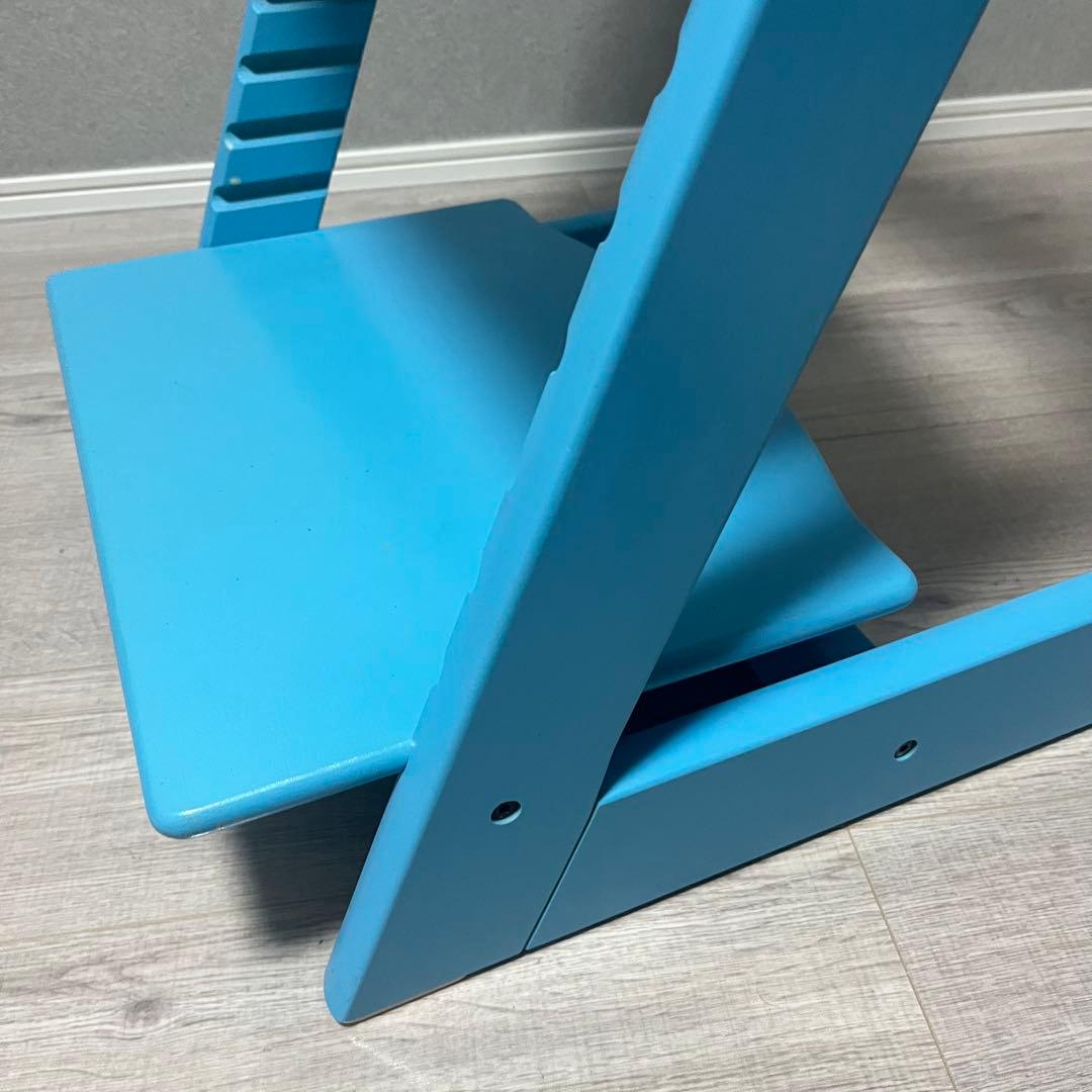 ストッケ トリップトラップ ベビーチェア アクアブルー シリアルナンバー4 廃盤