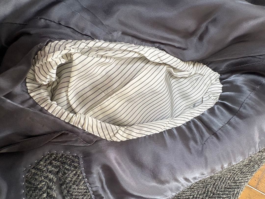 ハリスツイードジャケットA6 グレー　LeChic(ルシック)