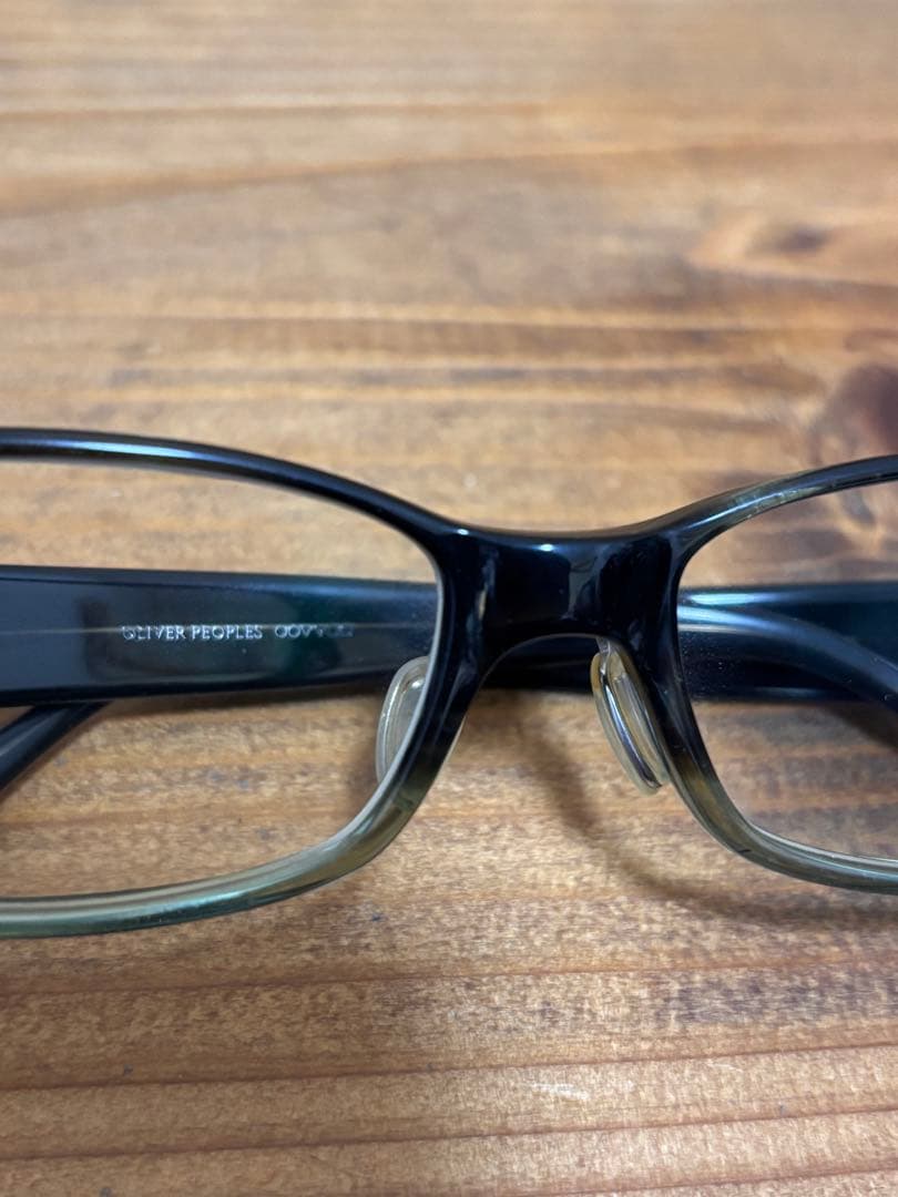 OLIVER PEOPLE'S オリバーピープルズ　ブラック　グリーン　度付き