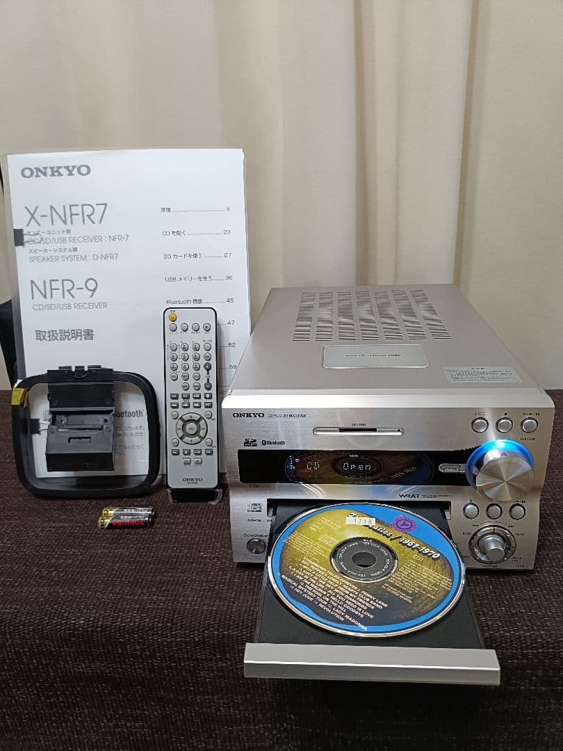 ONKYO NFR-7 CD/SD/USB ブルートゥス レシーバー 付属品一式
