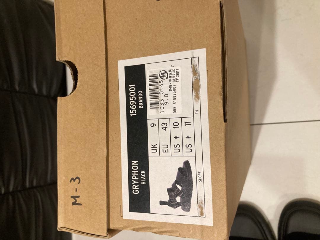 新品 Dr.Martin レザーサンダル GRYPHON 定価2.3万円 黒