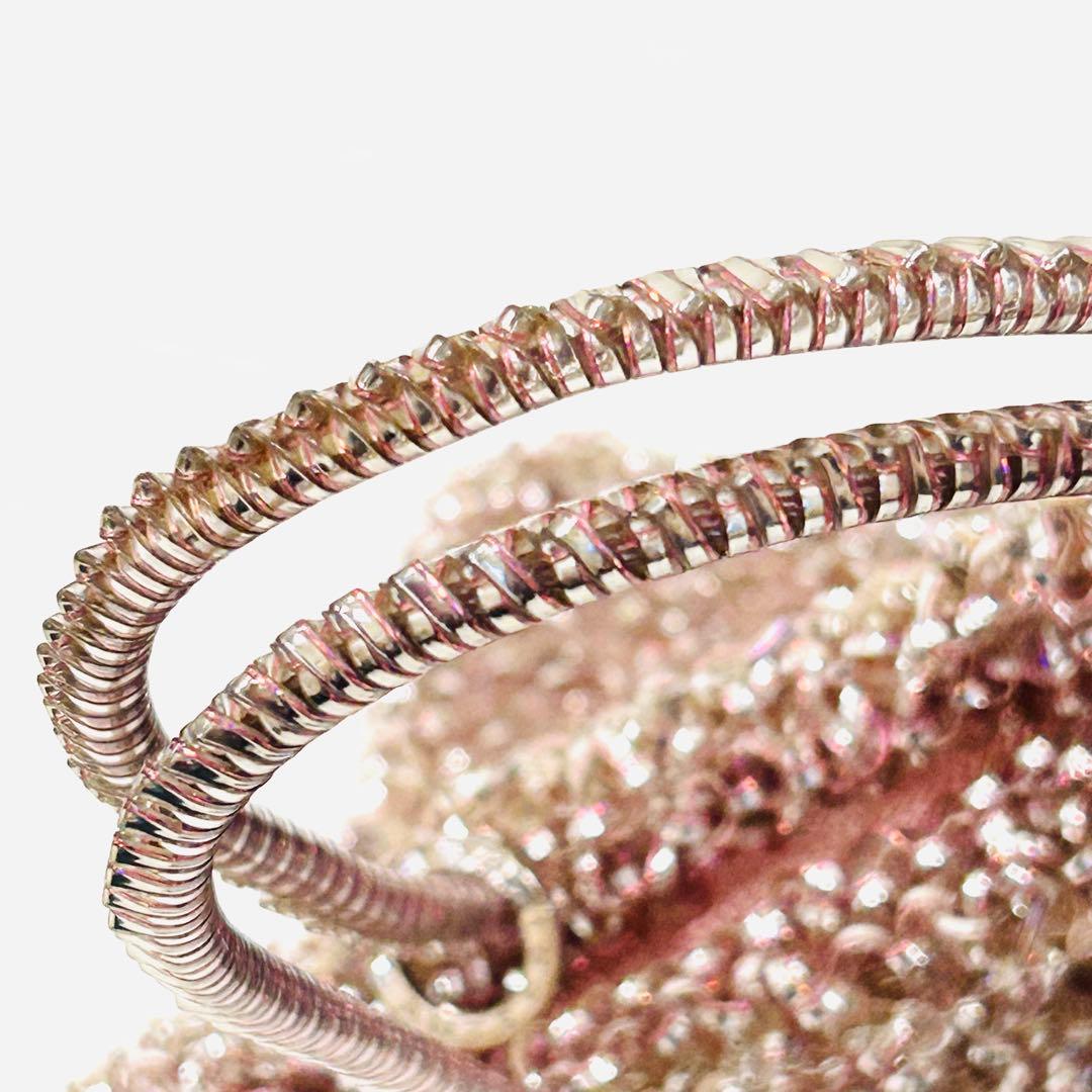 ANTEPRIMA ワイヤーグリッター　ハンドバッグ　裏地付　ピンク