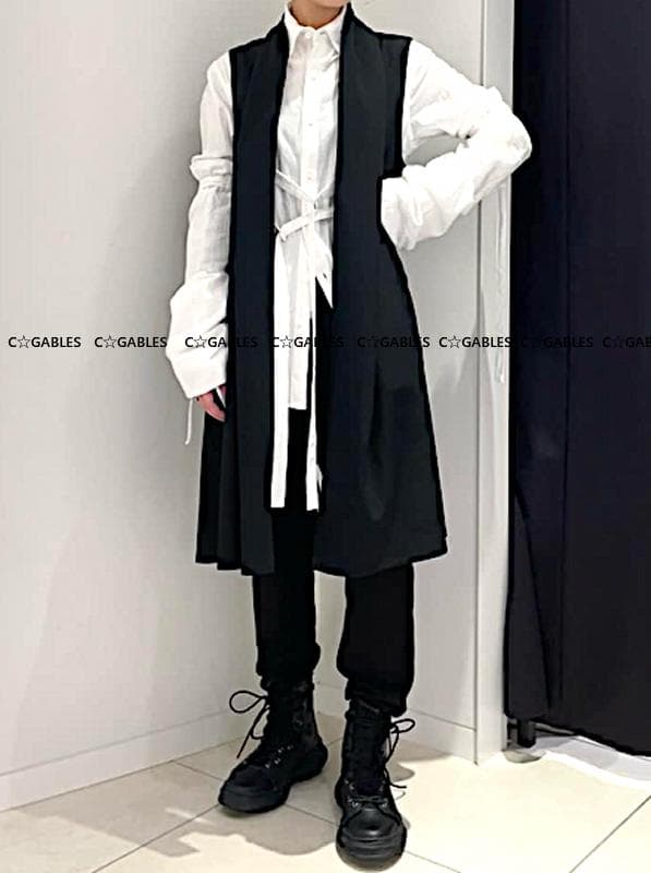 LIMI feu リミフゥ　定番商品　ウールギャバジンベスト　ヨウジヤマモト