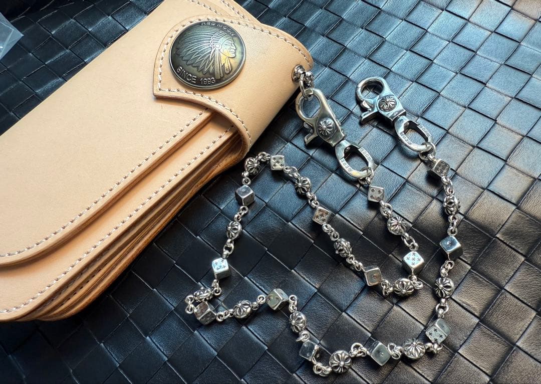 【Dice × Flower ウォレットチェーン】 重厚で存在感QBSZSZ10