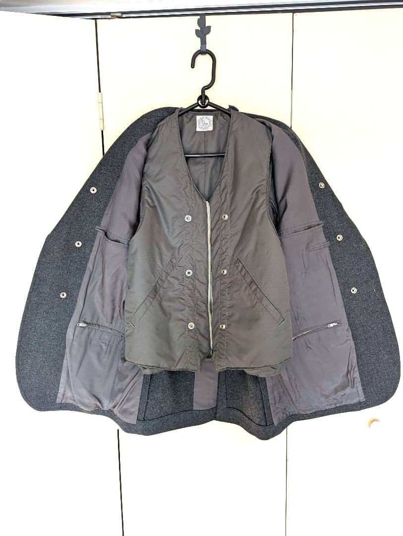 キャプテンサンシャイン ウールフランネルジャケット 36 ベスト付き