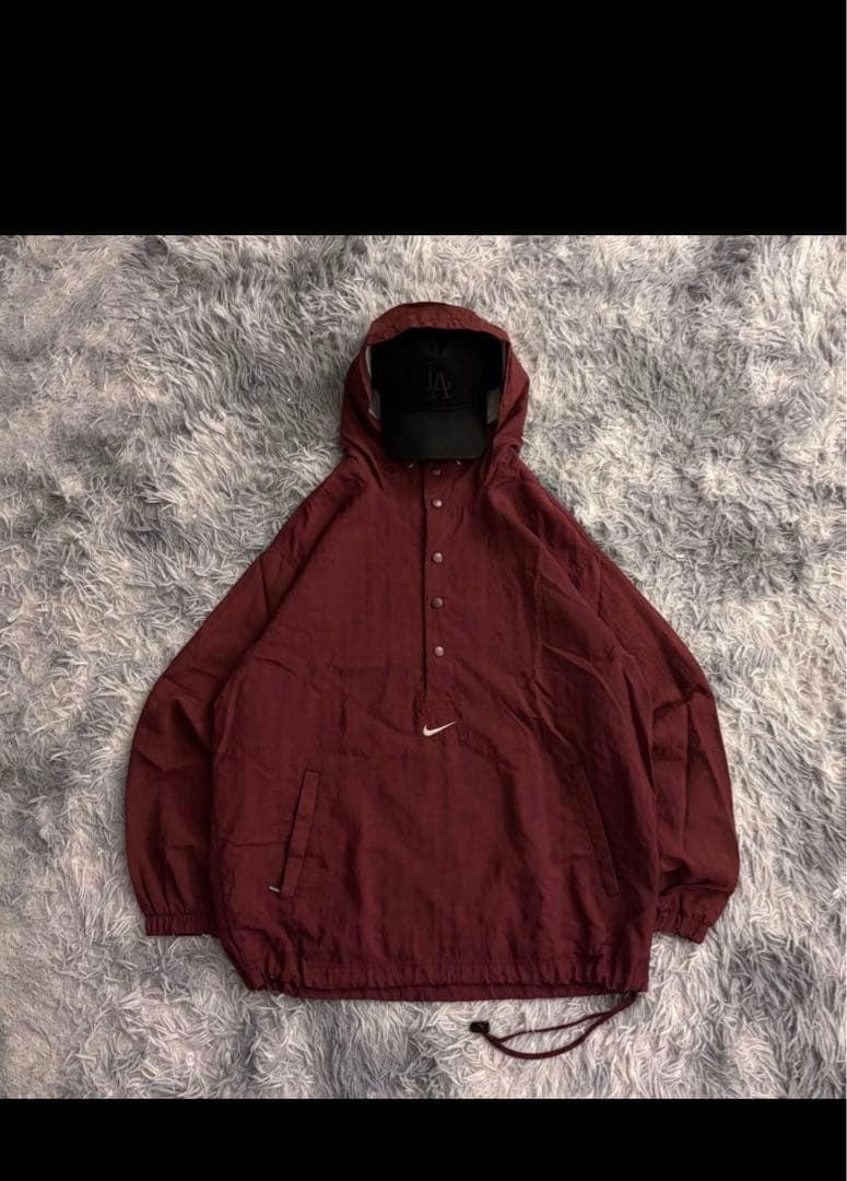 荒*様 90s NIKE ナイロンジャケット　アノラックナイロン　銀タグ　短丈