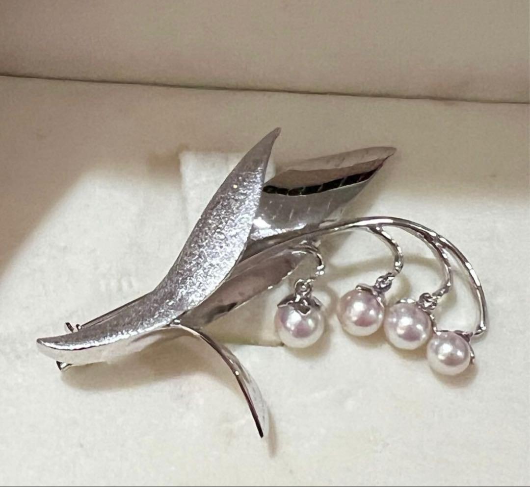 TASAKI スズラン　鈴蘭　ブローチ