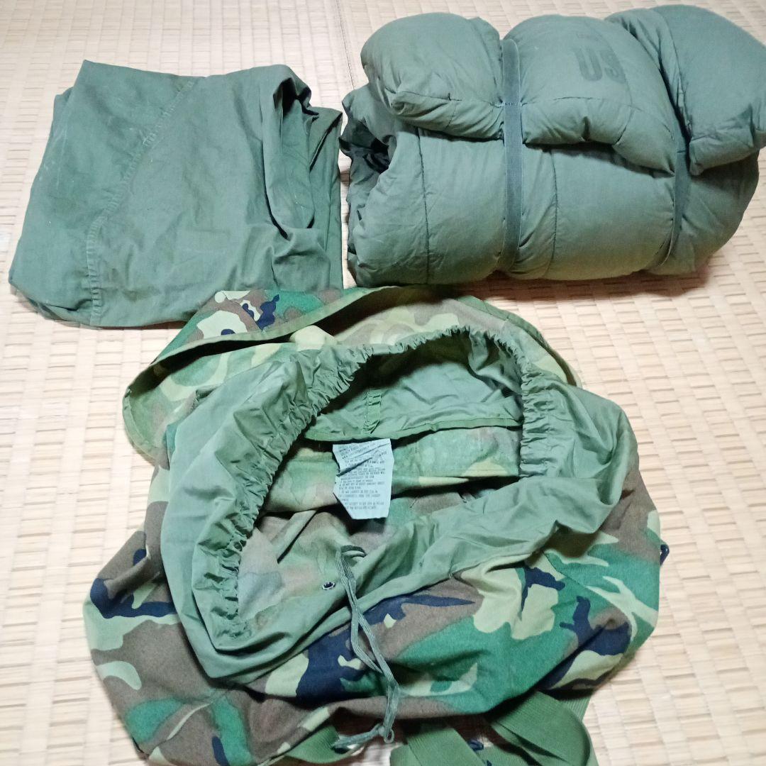 【米軍放出品】 寝袋/羽毛 ＆ 寝袋カバー ARCTIC LARGE