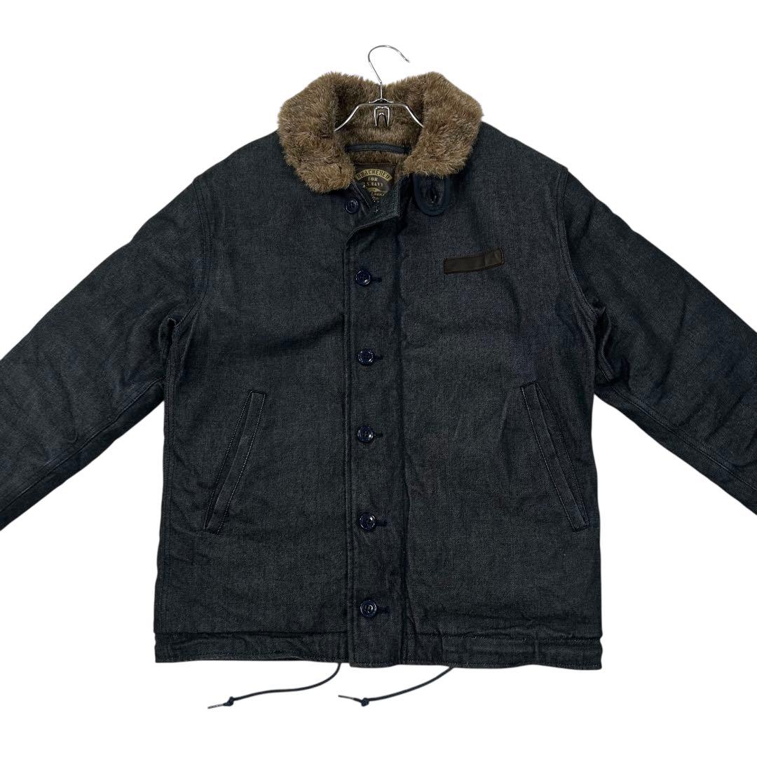 美品 日本製 KNACKERED N-1 デッキジャケット メンズM デニム地