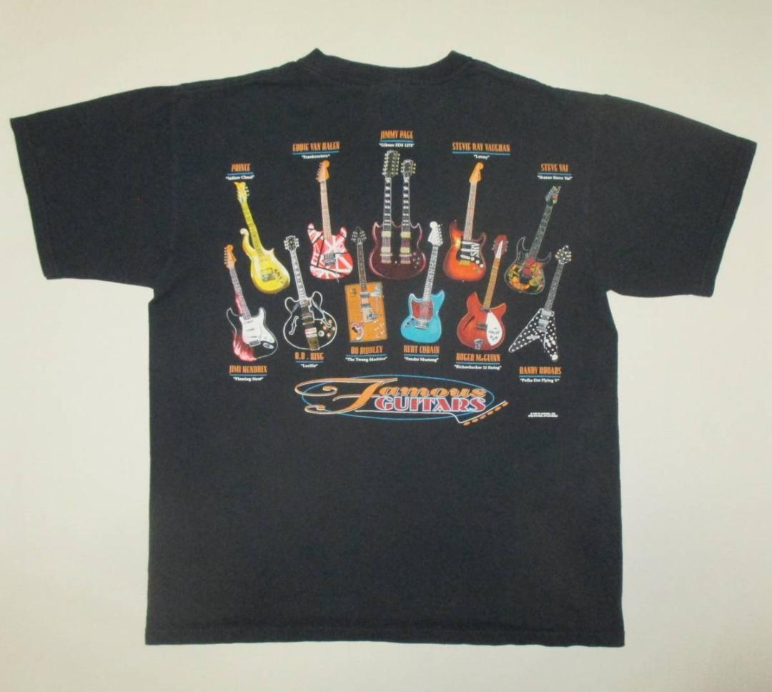 ギター FAMOUS GUITARS　Tシャツ メンズL　ジミーペイジ