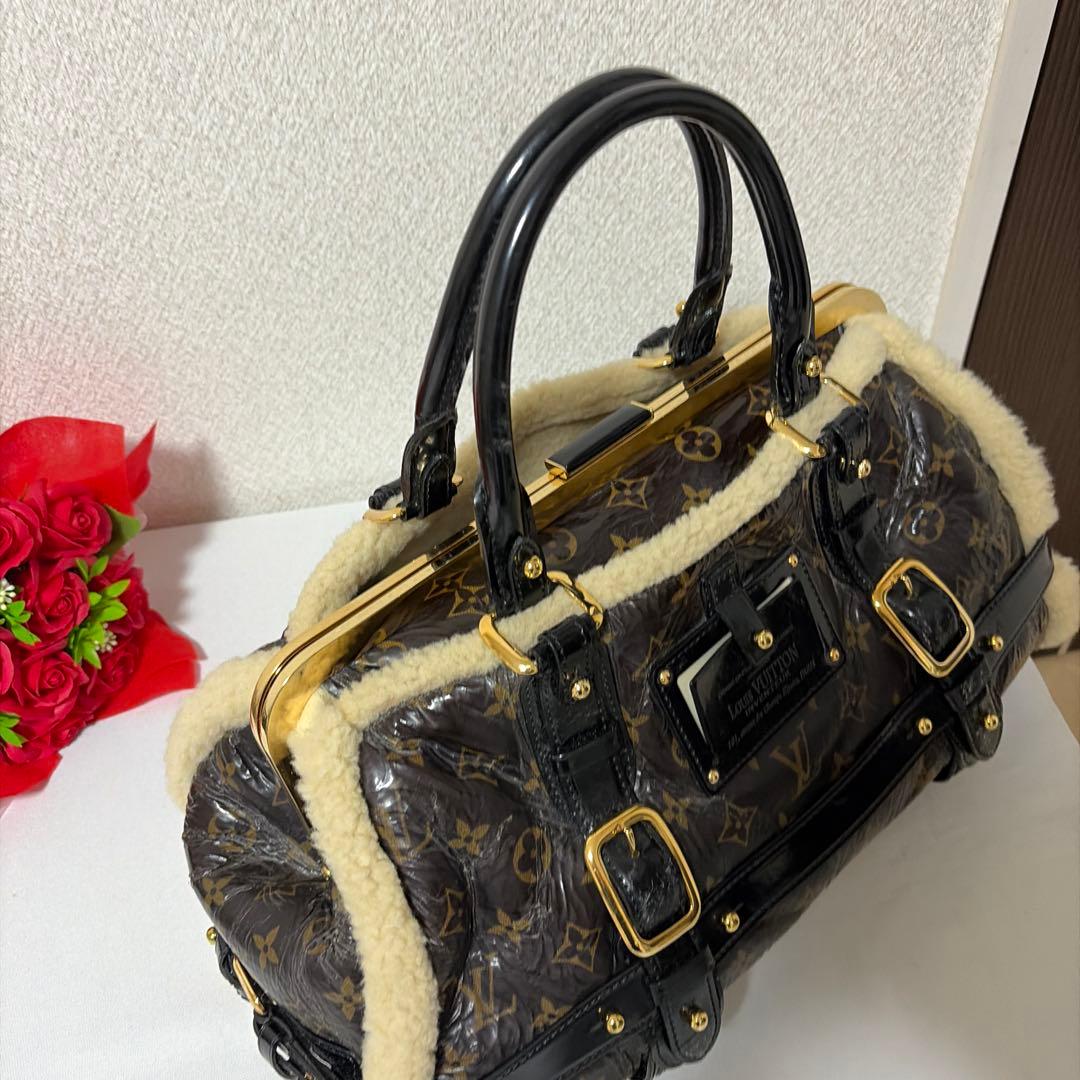 LOUIS VUITTON モノグラム シアリングストーム マロン ムートン