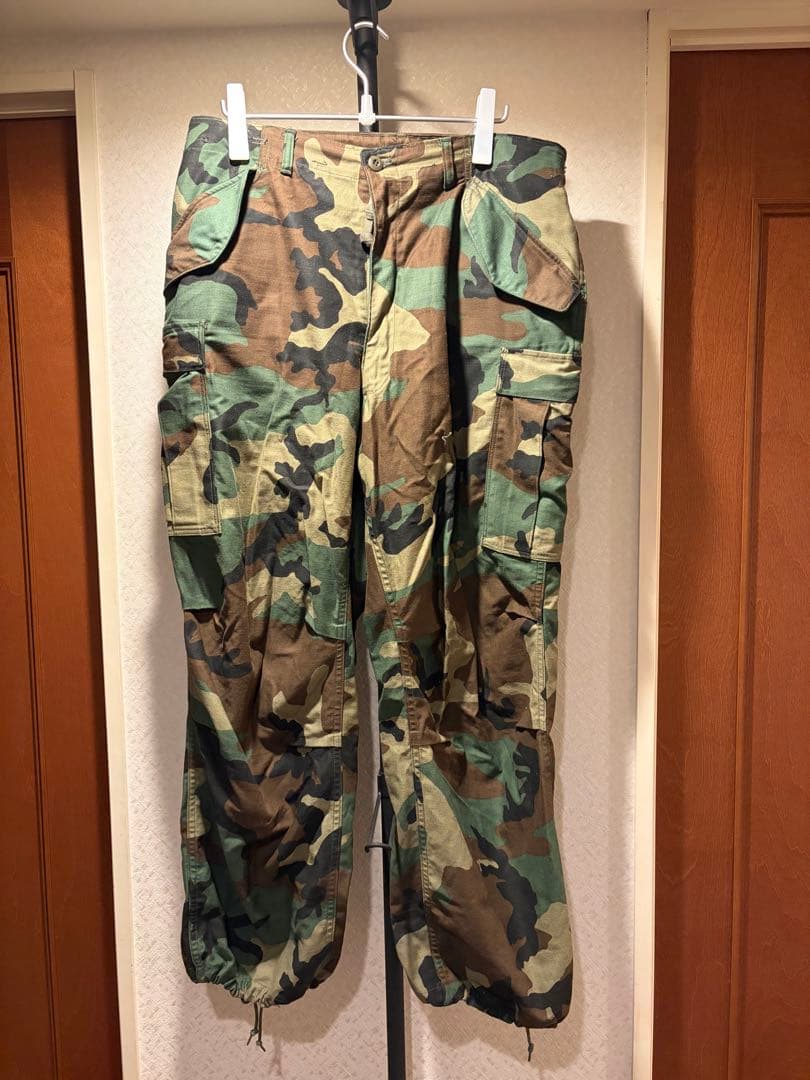 米軍 M-65 カーゴパンツ ウッドランド迷彩　実物