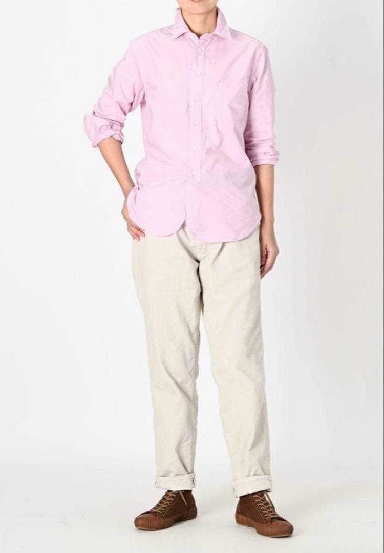 45R スーピマオーガニックバチストの908ローファーシャツ　M~L