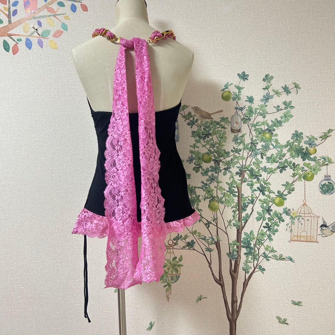 MARS レア　レースおりぼんチェーンキャミ