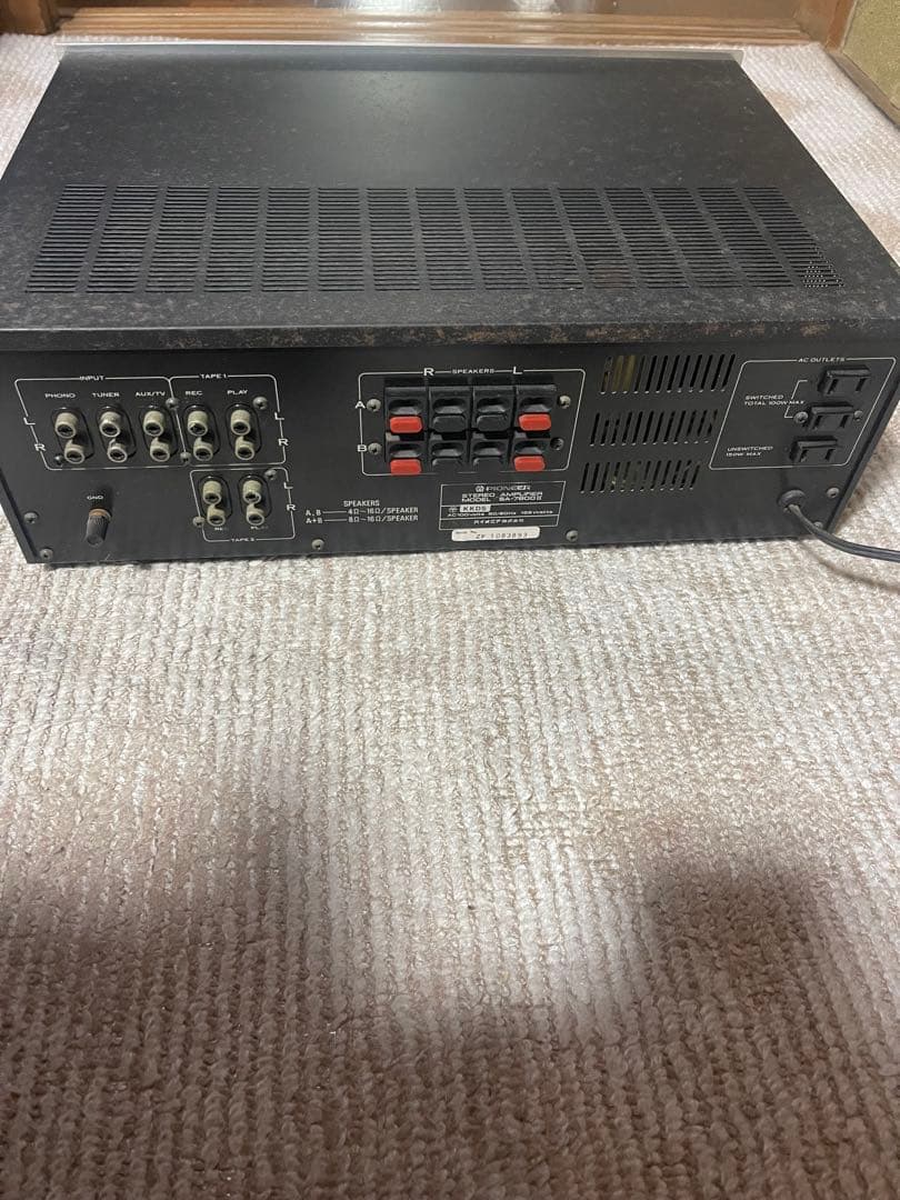 【ジャンク】 パイオニア プリメインアンプAMPLIFIER SA-7800Ⅱ