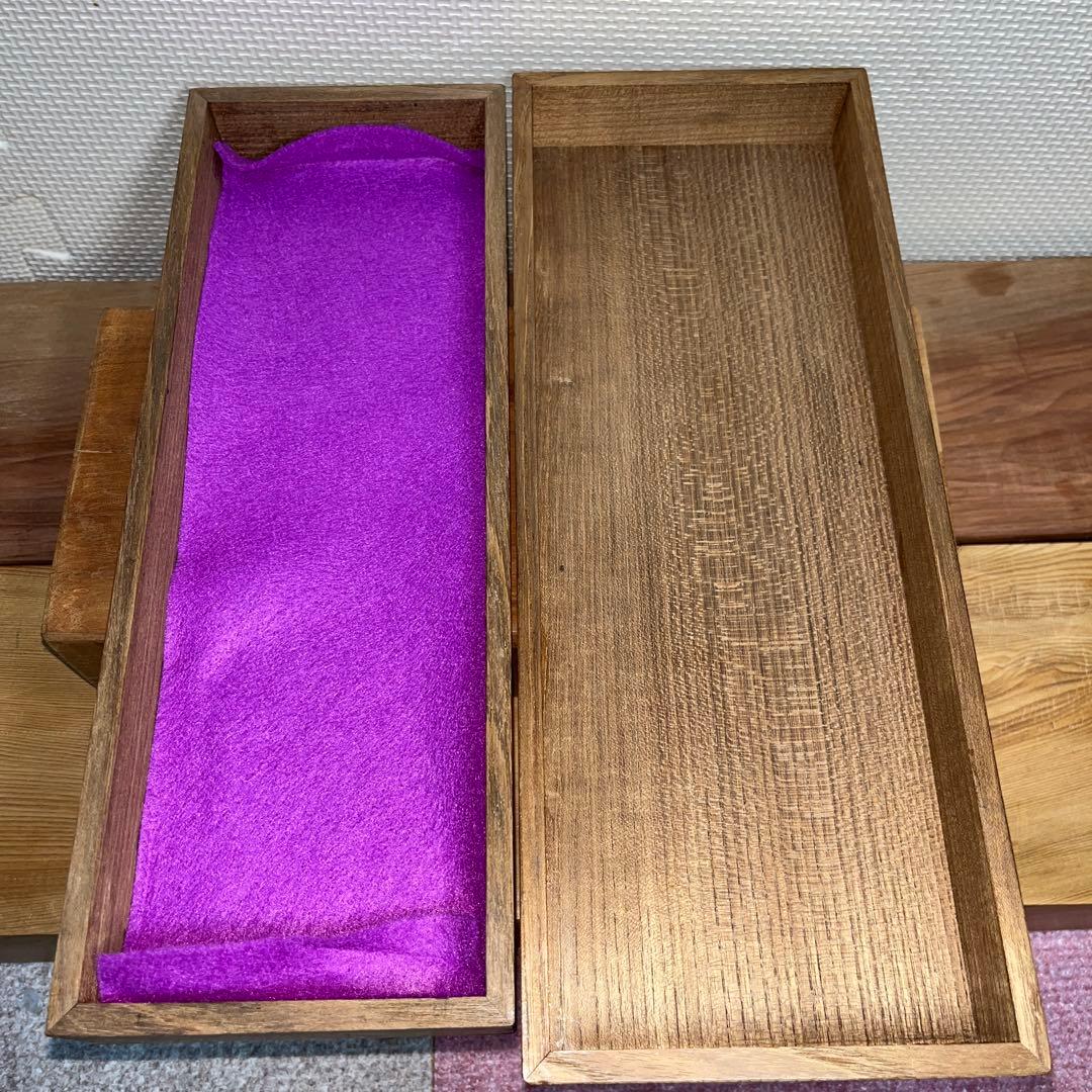 ⭕️ちず⭕️ 雨端硯　長方研　未使用に近い美品　27cm超え　雨端石紋綺麗