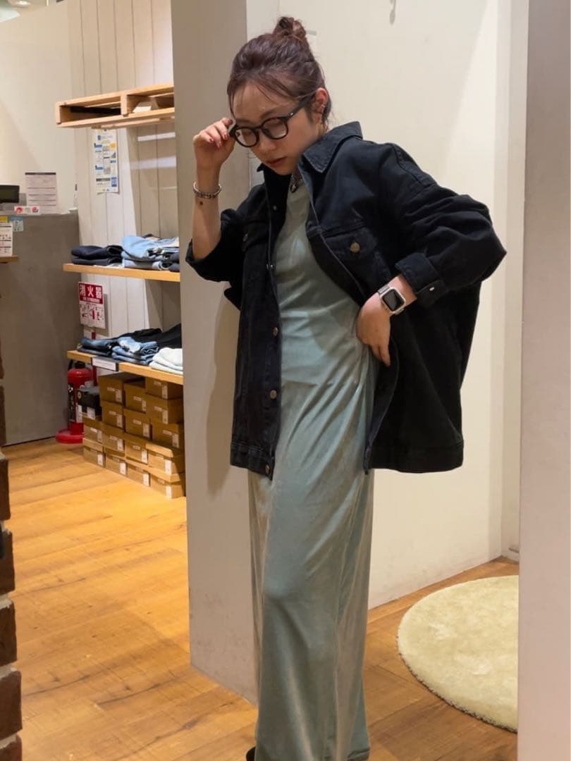 美品❣️Ungrid ビッグシルエットデニムジャケット　ブラック　黒　アングリット