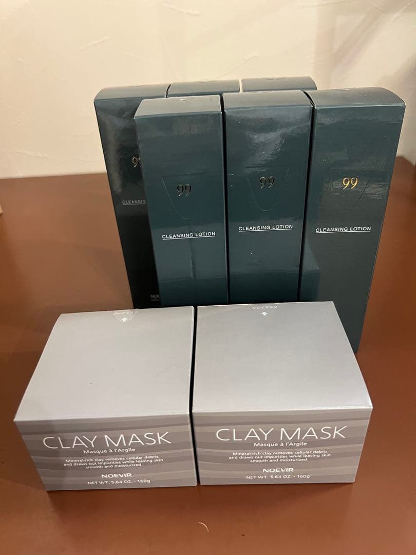 ノエビア　クレイパック ２個　99 クレンジングローション６本　セット