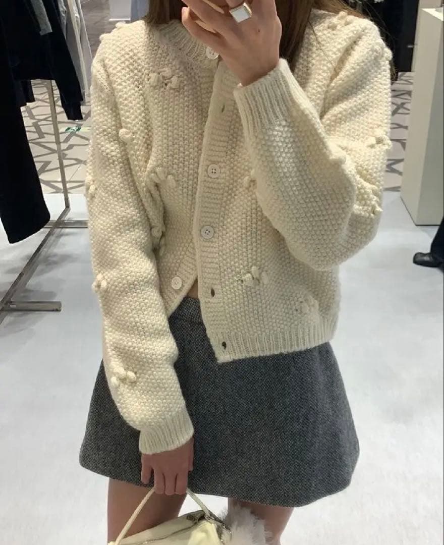 【TANNAT】T/T mittipo button cardigan