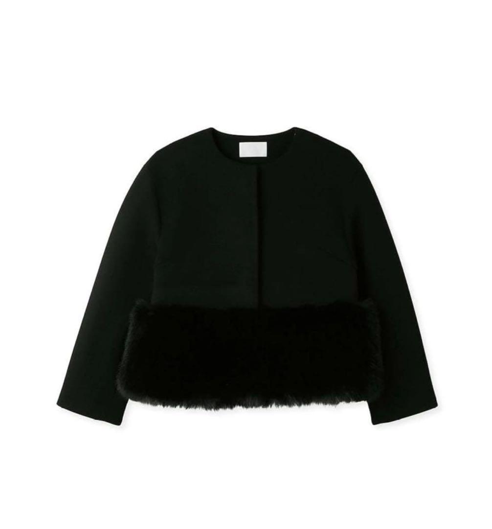 【CELFORD】裾ファーブルゾン ブラック　　36サイズ