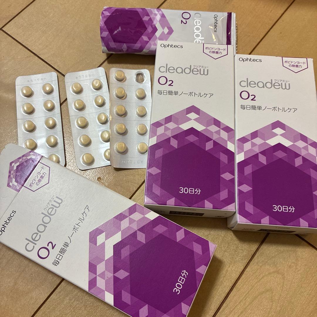 3箱　cleadew O2 30日分 コンタクトレンズケア用品　一粒使用