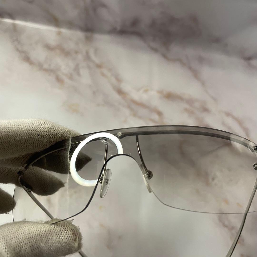 GUCCI グッチ フルフレーム Y2K クリア シルバー モード サングラス